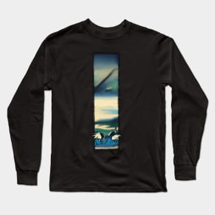 Cranes by Mt. Fuji Long Sleeve T-Shirt